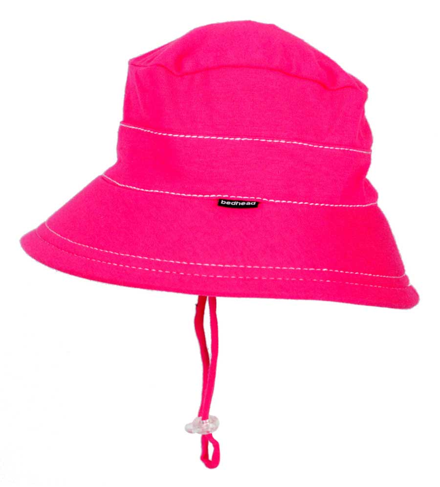 Bedhead hats Girls Bright Pink Bucket Hat. UPF 50+ Baby & Kids Hats