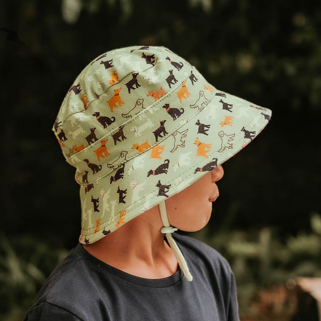 Kids Bucket Sun Hat with Strap - Bedhead Hats - Shop Online UPF 50