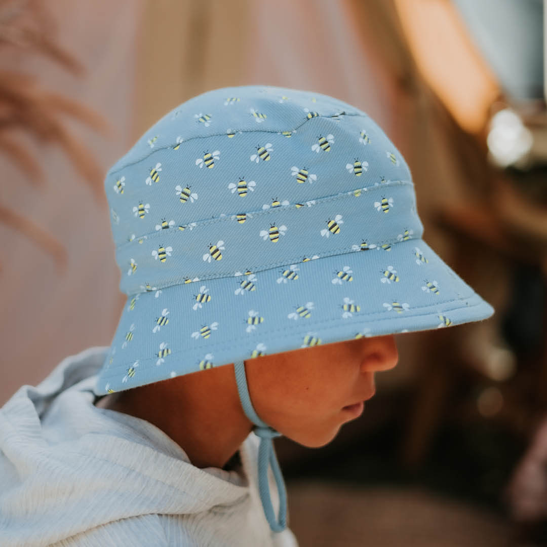 Kids Bucket Sun Hat with Strap 