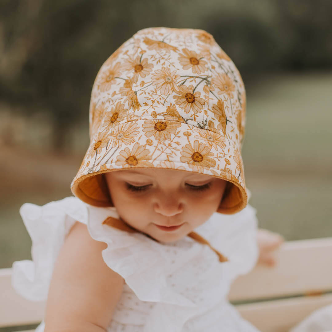Bedhead Baby Sun Hat with Strap for baby girls & boys