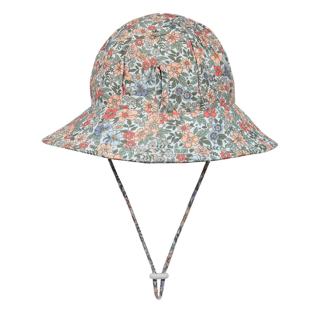 Girls Beach Hat Ponytail Bucket 