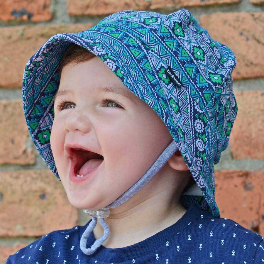 Boys Baby Bucket Sun Hat with Strap Bedhead Hats Shop Online UPF 50