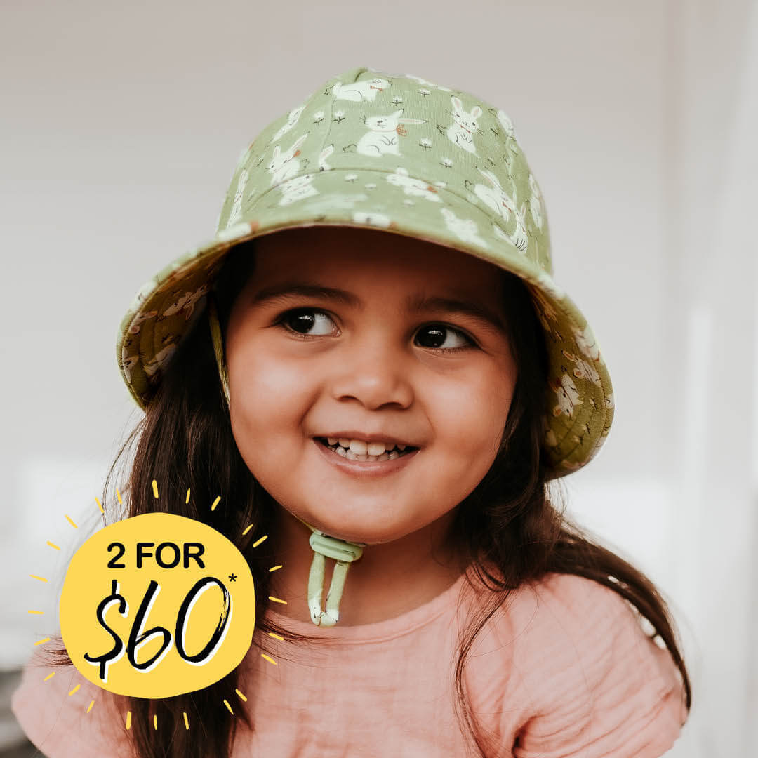 Bedhead Hats - Baby Bucket Sun Hat with 