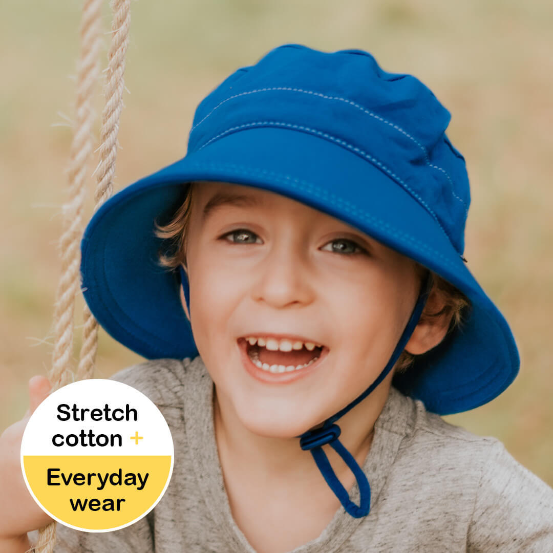 Bedhead hats - Boys Bucket Hat in Bright Blue with Strap UPF 50+ Baby &  Kids Hats Australia