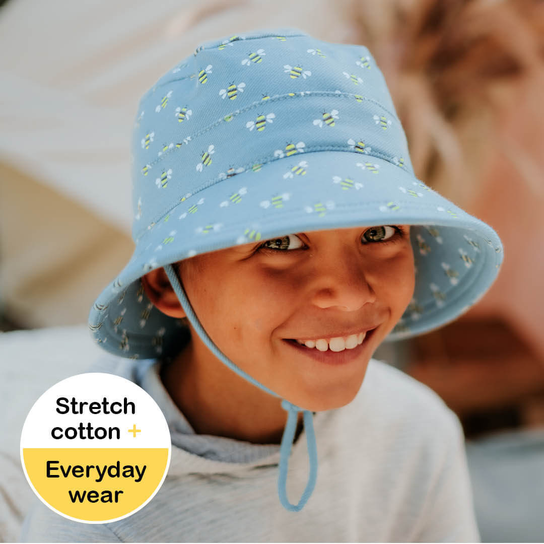 Kids Bucket Sun Hat with Strap 