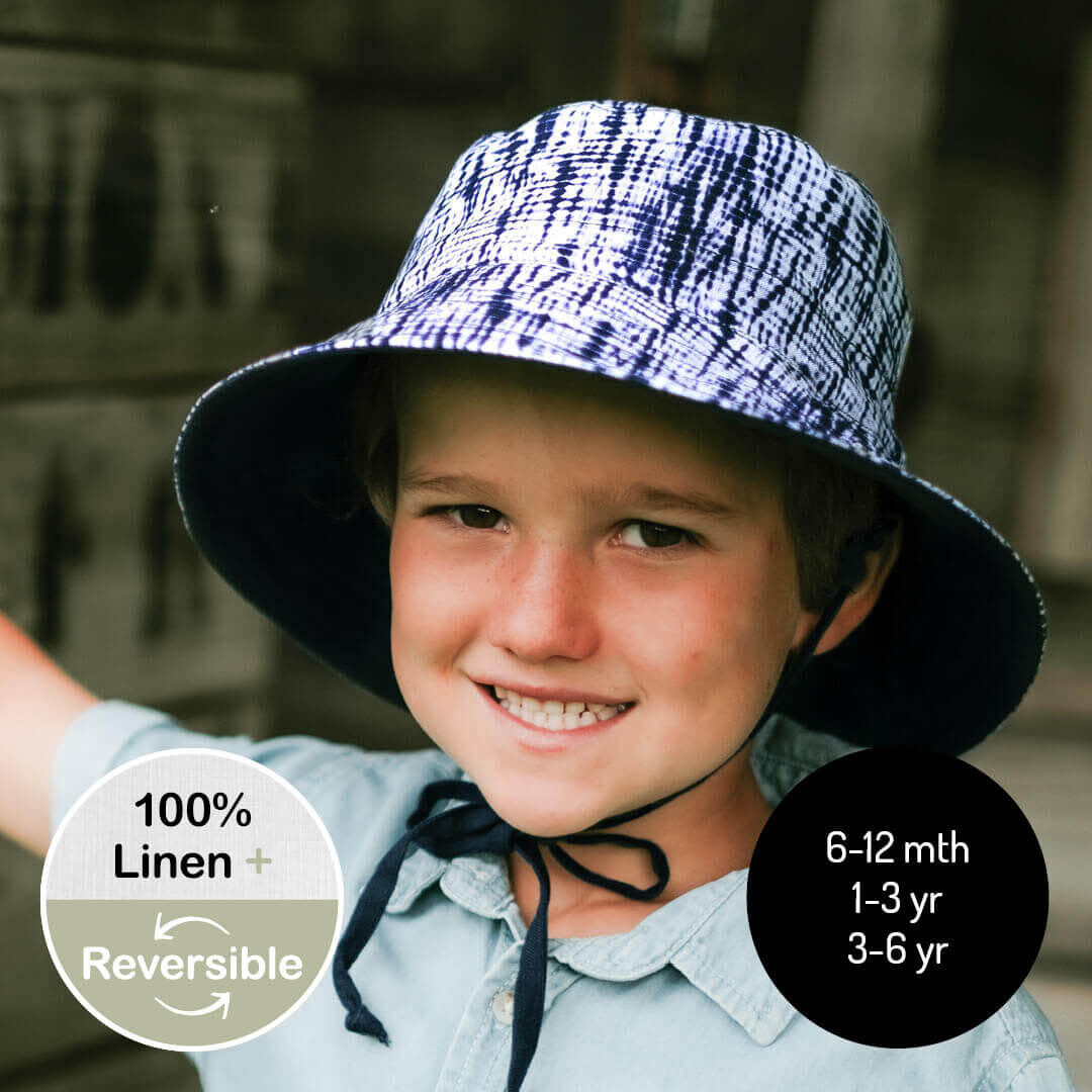 Bedhead Hats - Broadbrim Hat with chin strap. UPF 50+ Sun Protection