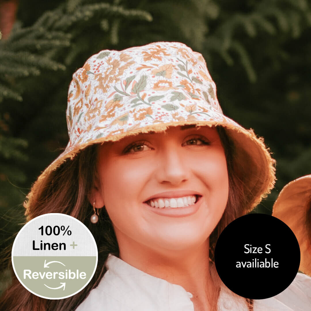 Bedhead Womens Linen Sun Hats - Reversible Sun Hat for Ladies UPF50+ Sun  Protection