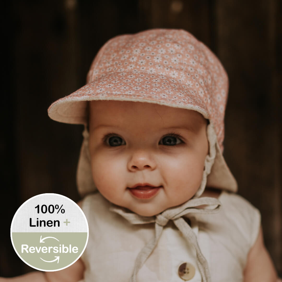 Baby Girls Christening Bonnet Sun Hat in White Pink 0-12 Months 