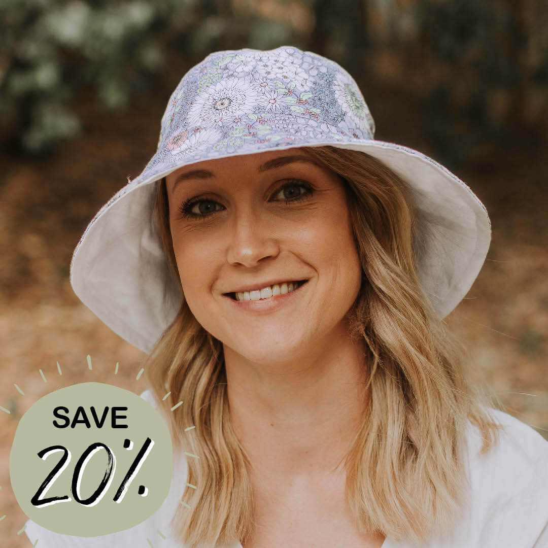 linen baby sun hat