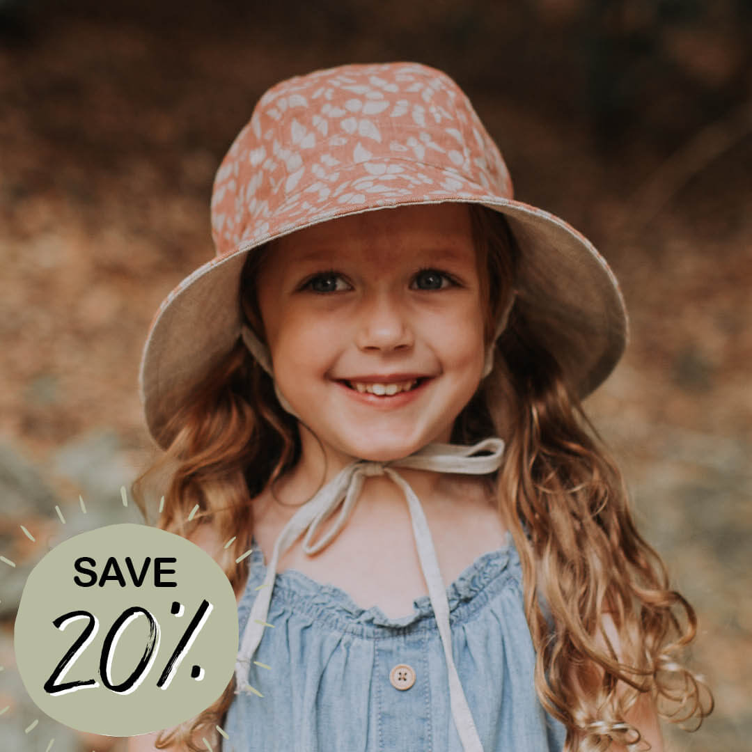girl sun hat with chin strap