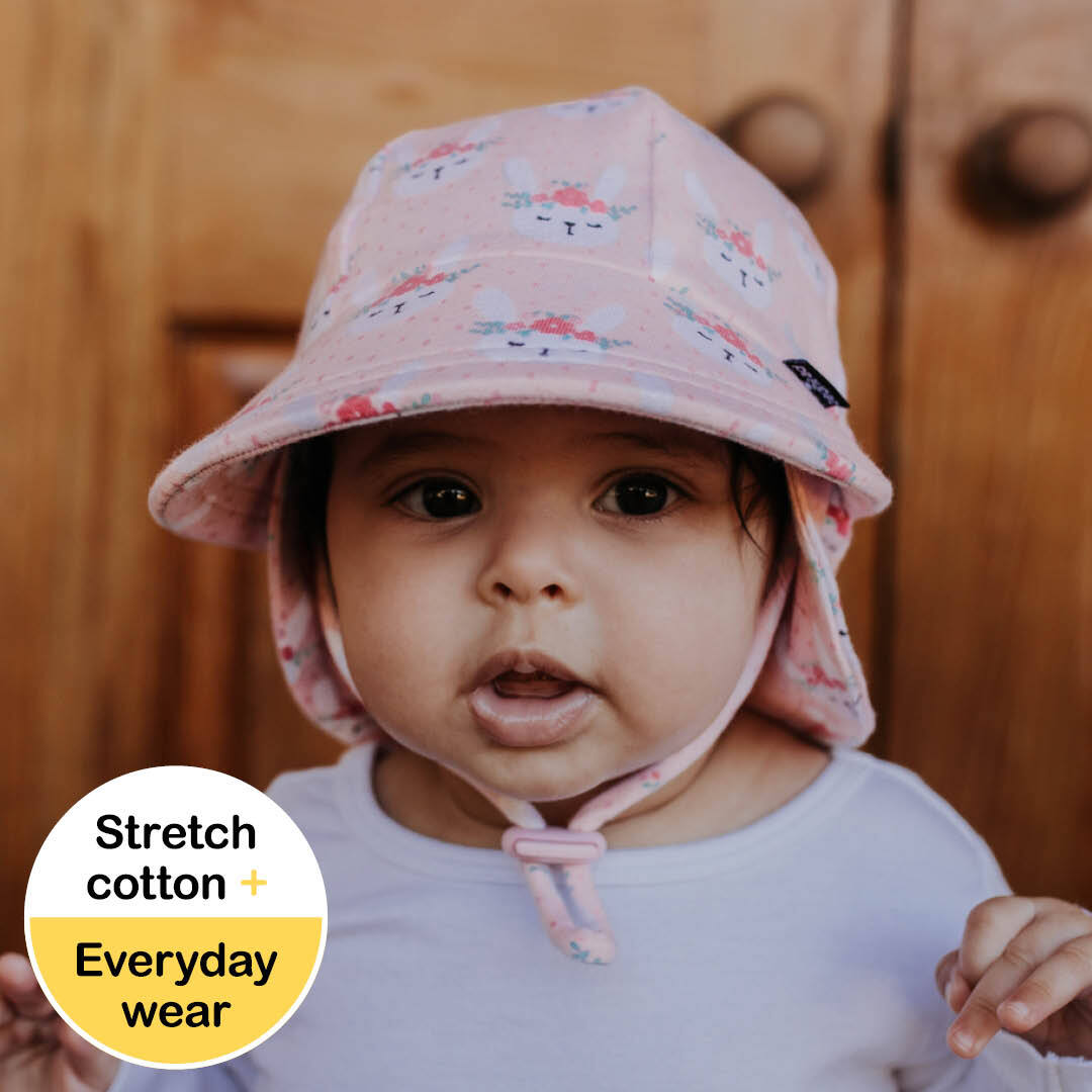 baby hat with strap