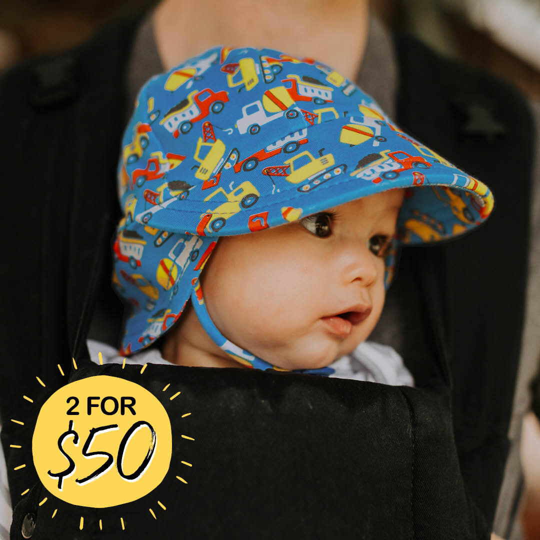 Bedhead Hats Boys Legionnaire Sun Hat with Strap Shop Online UPF 50