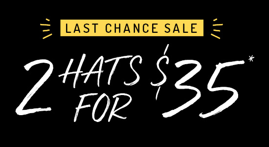 Free Postage on your first order 2 hats for $35*