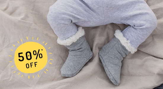 Free Postage on your first order Bonus Offer! 50% off Booties and Mittens