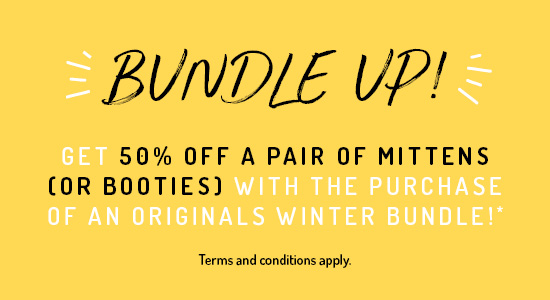 Bonus Offer! 50% off Booties and Mittens