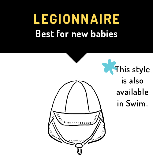 Best Hats in Sun Protection - Legionnaire - Best for new babies