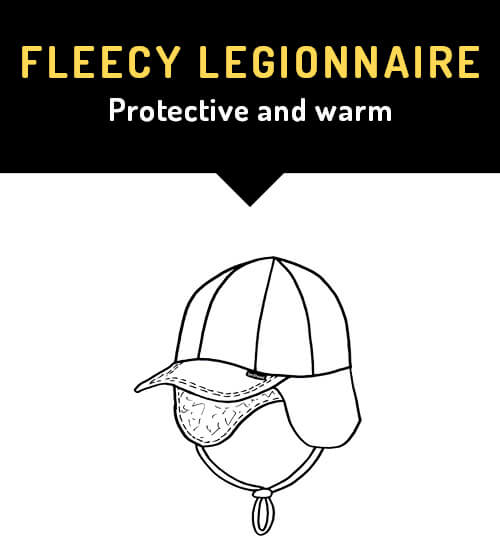 Bedhead hats Winter collection - Fleecy Legionnaire