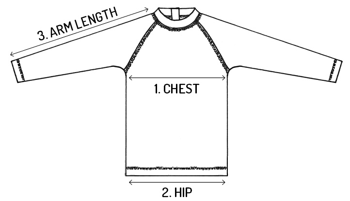 Rash Vest Size Guide