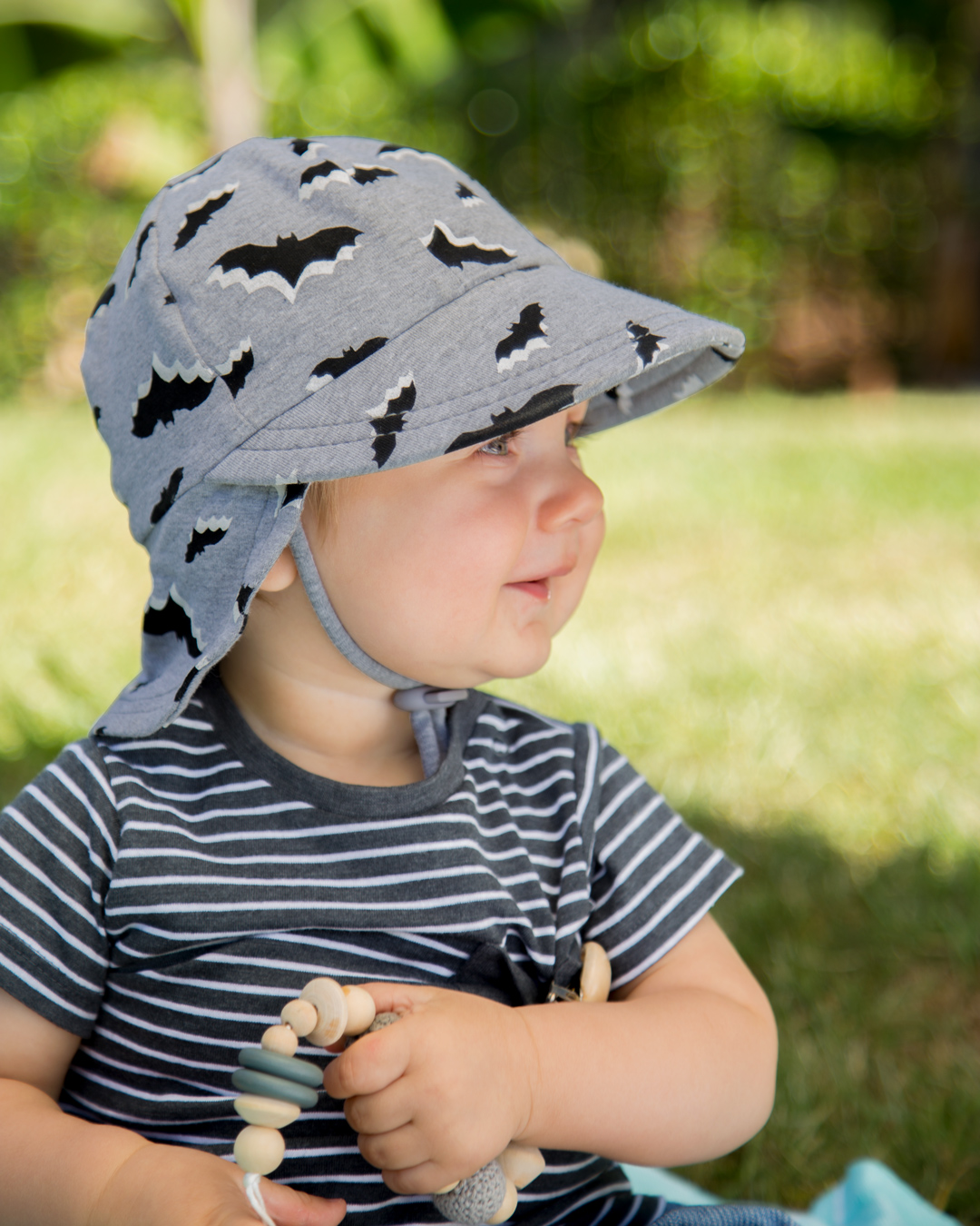 toddler boy wearing bedhead legionnaire 'bats'