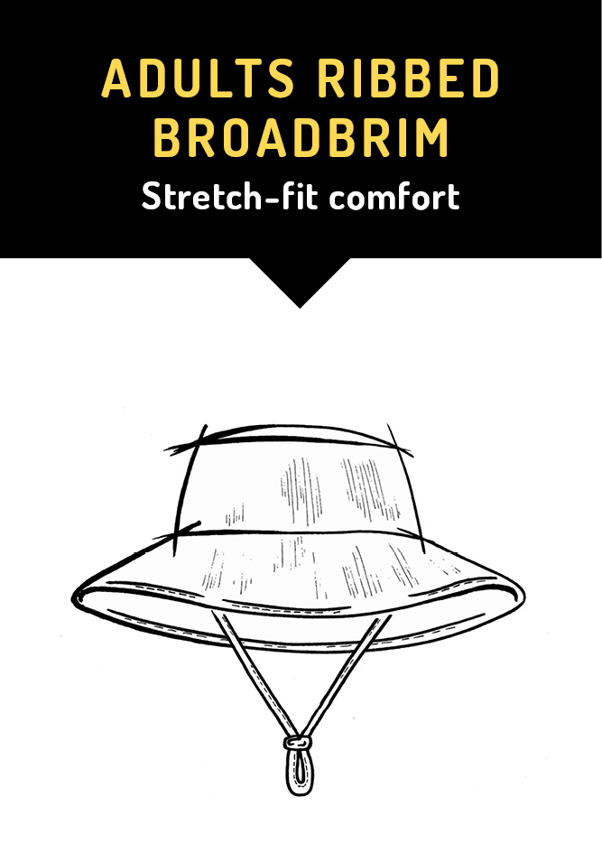 Best Hats in Sun Protection - Adults Ribbed Broadbrim Sun Hat