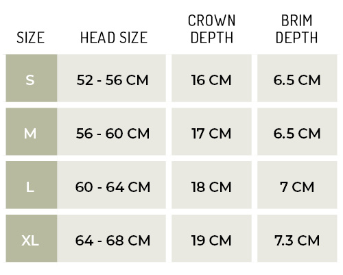 Adults size guide