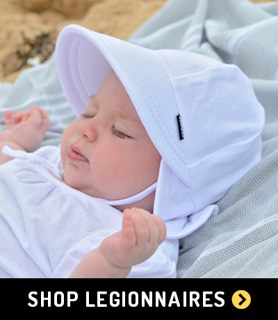 Kids Bucket Sun Hats - Aussie shop Online Legionnaire Kids Hats - Shop Online Australia
