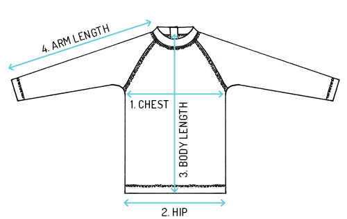 Rash Vest Size Guide