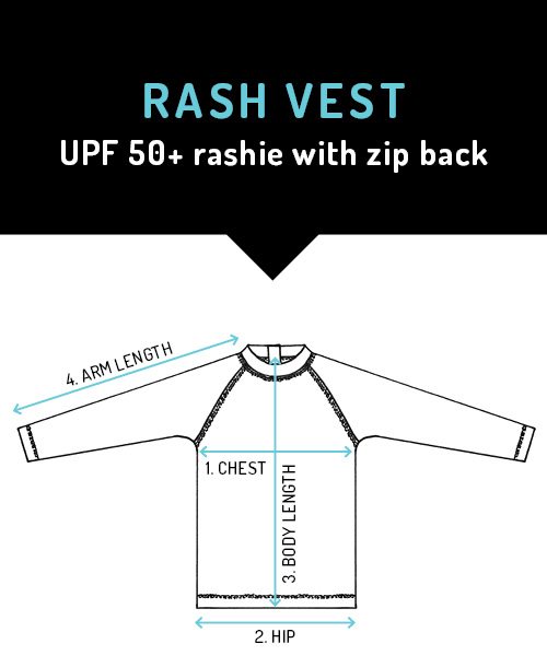 Bedhead hats - Kids UPF 50+ Rash Vest