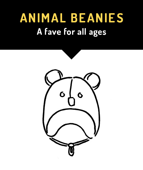 Bedhead hats Winter collection - Animal Beanies