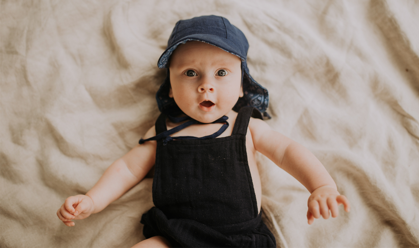 reversible eco-friendly linen hats for babies and women