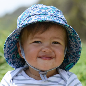 Boys Baby Bucket Hat 'Bondi Days' Print