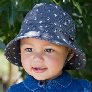 Baby Bucket Hat 'Anchor' Print