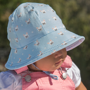 Baby Bucket Hat 'Frenchie' Print