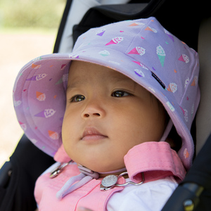 Girls Baby Bucket Hat 'Ice Cream' Print