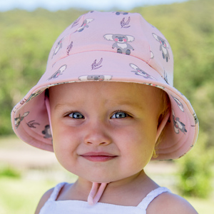 Girls Baby Bucket Hat 'Koala' Print