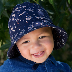 Boys Baby Bucket Hat 'Space' Print