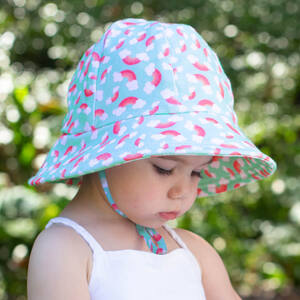 Girls Toddler Bucket Hat 'Rainbow' Print