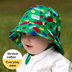 Toddler Bucket Sun Hat - Blocks