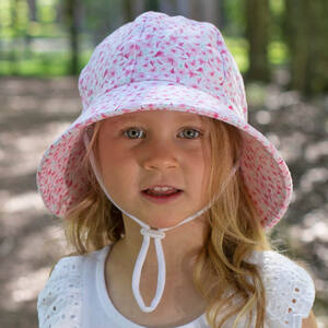 Girls Bucket Hat 'Cherry Blossom' Print