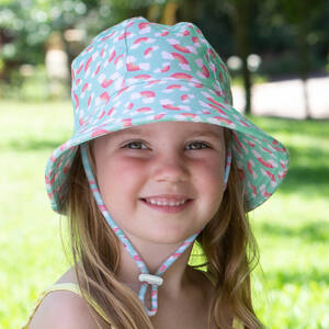 Girls Bucket Hat 'Rainbow' Print
