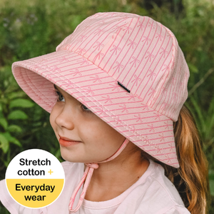 Ponytail Bucket Sun Hat - Ballerina