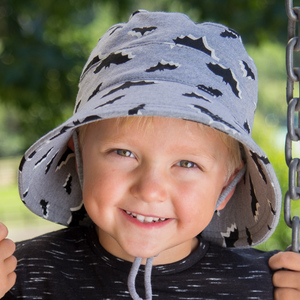 Boys Bucket Hat 'Bats' Print