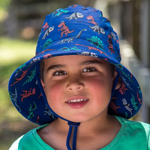 Boys Bucket Hat 'Fossil' Print