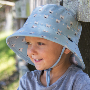 Kids Bucket Hat 'Frenchie' Print