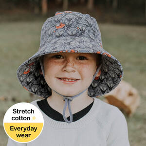 Kids Bucket Hat with Strap - Foxy