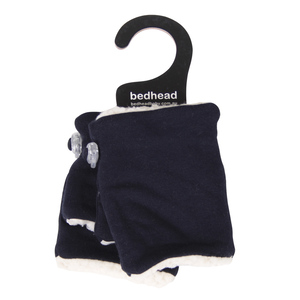 Fleecy Fingerless Kids Winter Mittens - Navy
