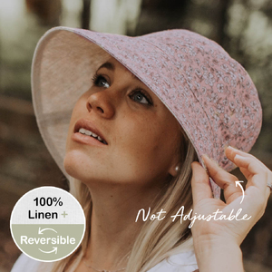 Ladies Reversible Sun Hat - Florence / Flax