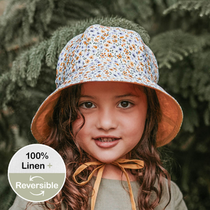  'Wanderer' Panelled Bucket Sun Hat - Meredith / Maize - 6-12 mth / 46 - 50cm / S