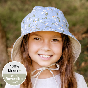Wanderer' Panelled Bucket Sun Hat - Daisy - 6-12 mth / 46 - 50cm / S