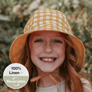 Wanderer' Panelled Bucket Sun Hat - Marley - 6-12 mth / 46 - 50cm / S